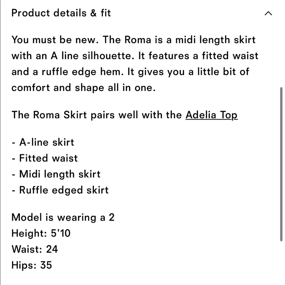 Reformation roma skirt - Picture 8 of 15